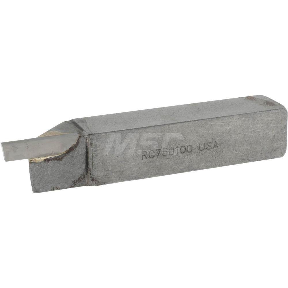 Accupro ACC-RC750100 Single Point Tool Bit 3/4'' Shank Width, 3/4'' Shank Height, Micrograin Solid Carbide Tipped, RH, RC, Cut-Off & Grooving