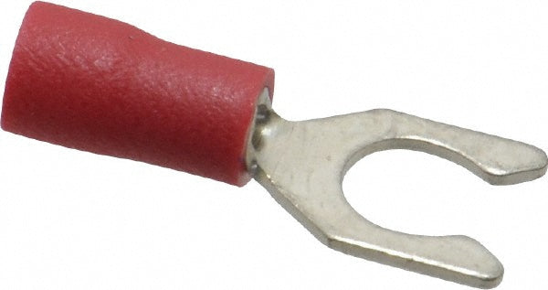 Ideal 83-7031 Locking Fork Terminal Red, Vinyl, Partially Insulated, #10 Stud, Crimp