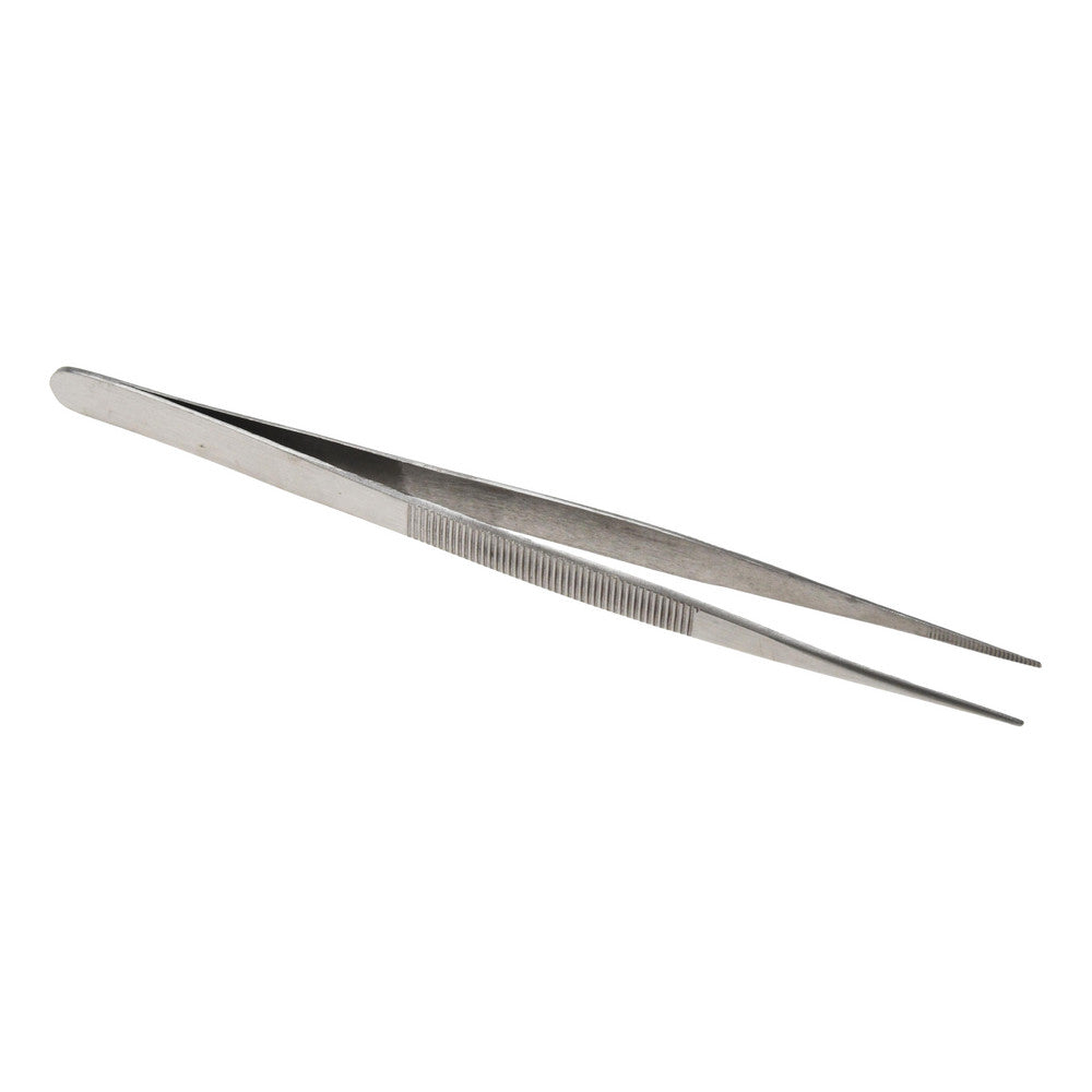 Value Collection 10101-SS Diamond Tweezer Stainless Steel, Medium Point Tip, 5-11/16" OAL
