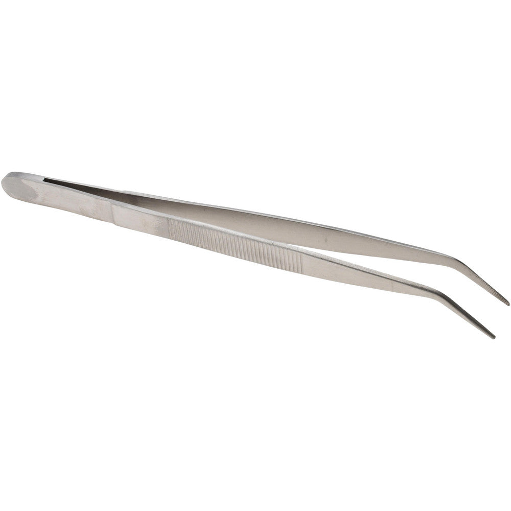 Value Collection 11033-SA Assembly Tweezer Stainless Steel, Bent Tip, 6-1/4" OAL