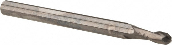 OSG 412-0938-BN Ball End Mill 0.0938" Dia, 0.1875" LOC, 2 Flute, Solid Carbide