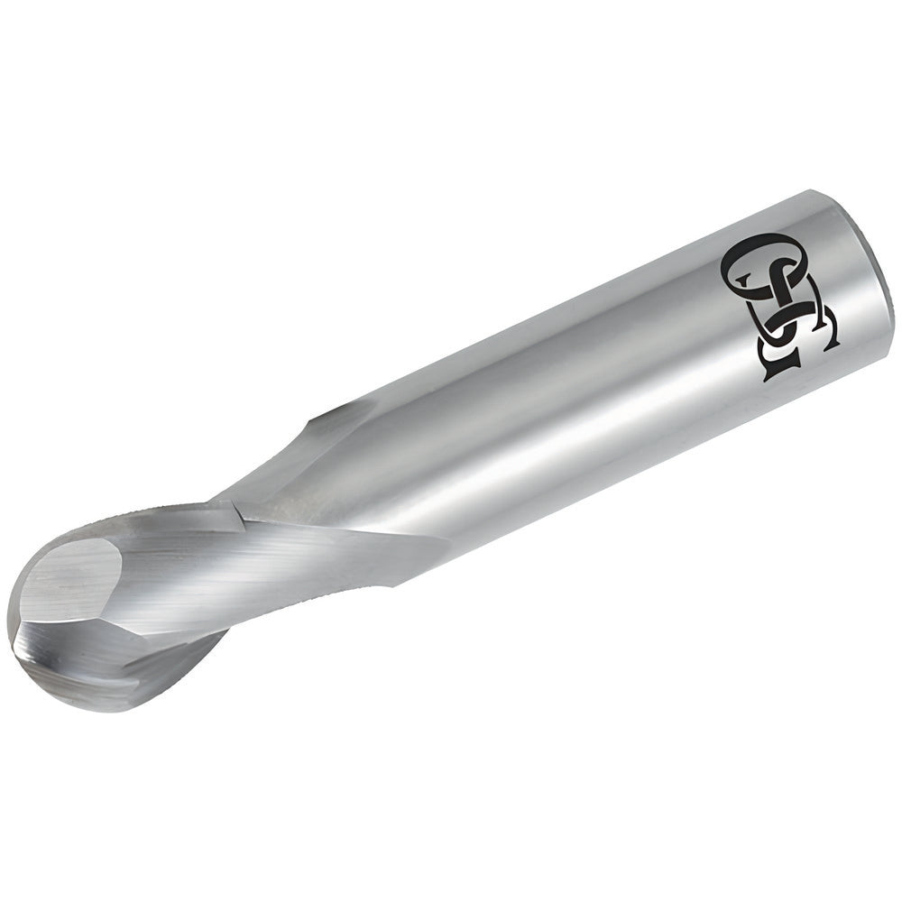 OSG 412-2500-BN Ball End Mill 0.25" Dia, 0.5" LOC, 2 Flute, Solid Carbide