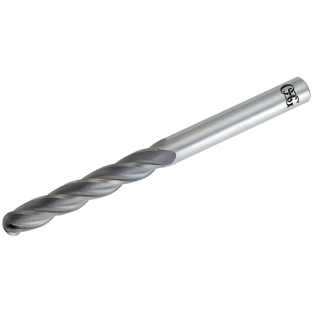 OSG 484-1250-BN Ball End Mill 0.125" Dia, 1" LOC, 4 Flute, Solid Carbide