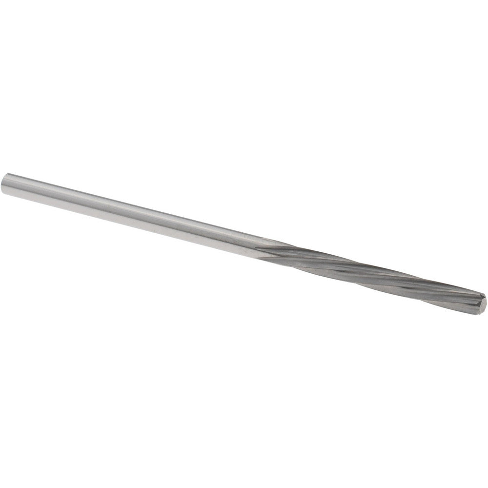 Magafor 88860002390 Chucking Reamer 2.39 mm Dia, 2-1/4" OAL, 19/32" Flute Length, Spiral Flute, Straight-Cylindrical Shank, Solid Carbide