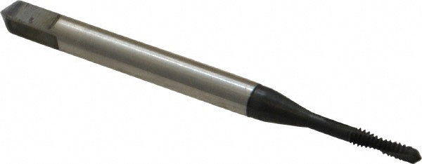 Emuge BU306011.5001 Spiral Flute Tap #2-56 UNC, 2 Flutes, Plug, 3BX Class of Fit, Cobalt, Nitride Coated