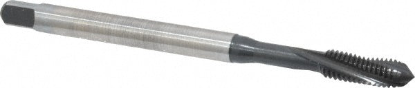 Emuge BU456011.5041 Spiral Flute Tap #10-32 UNF, 3 Flutes, Modified Bottoming, 3BX Class of Fit, Cobalt, Oxide Coated