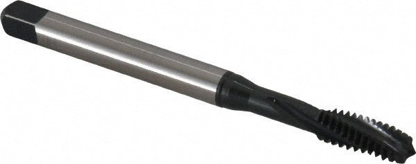 Emuge BU456011.5009 Spiral Flute Tap 1/4-20 UNC, 3 Flutes, Modified Bottoming, 3BX Class of Fit, Cobalt, Oxide Coated
