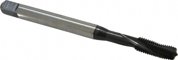 Emuge BU456001.5043 Spiral Flute Tap 1/4-28 UNF, 3 Flutes, Modified Bottoming, 2BX Class of Fit, Cobalt, Oxide Coated