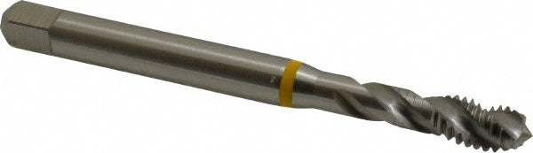 Emuge BU501000.5010 Spiral Flute Tap 5/16-18 UNC, 3 Flutes, Modified Bottoming, 2B Class of Fit, Cobalt, Bright/Uncoated