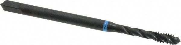 Emuge BU503210.5005 Spiral Flute Tap #6-32 UNC, 3 Flutes, Modified Bottoming, 3B Class of Fit, Cobalt, Oxide Coated