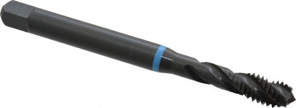 Emuge BU503210.5010 Spiral Flute Tap 5/16-18 UNC, 3 Flutes, Modified Bottoming, 3B Class of Fit, Cobalt, Oxide Coated
