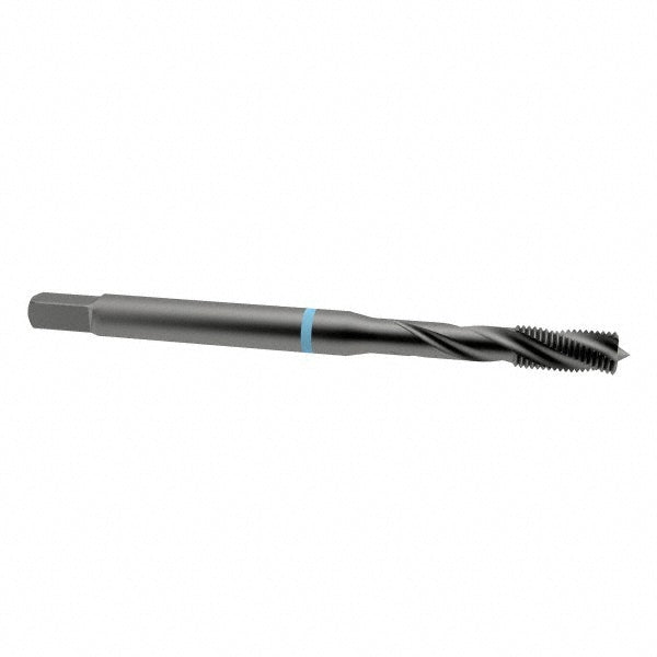 Emuge BU503200.5011 Spiral Flute Tap 3/8-16 UNC, 3 Flutes, Modified Bottoming, 2B Class of Fit, Cobalt, Oxide Coated