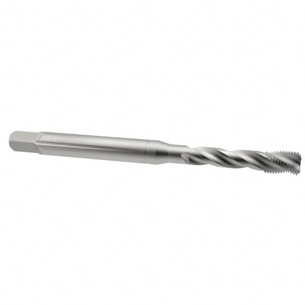 Emuge BU513500.5011 Spiral Flute Tap 3/8-16 UNC, 3 Flutes, Bottoming, 2B Class of Fit, Cobalt, Bright/Uncoated