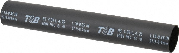 Thomas & Betts HS4-30L Heat-Shrink & Cold-Shrink Sleeve 1.1" ID Before Shrinking, 0.376" ID After Shrinking, 9" OAL