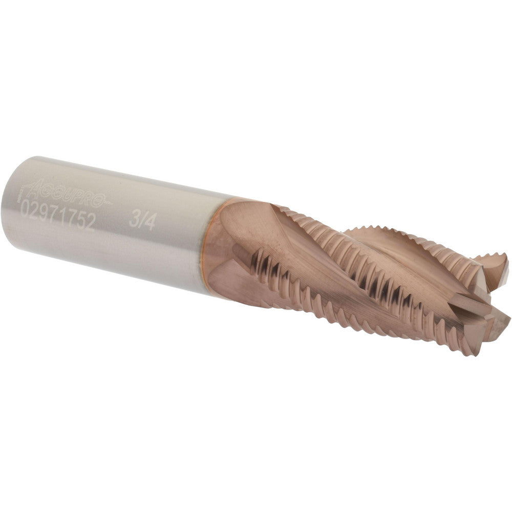 Accupro 02971752 Square End Mill 3/4'' Dia, 1-5/8'' LOC, 3/4'' Shank Dia, 4'' OAL, 4 Flutes, Solid Carbide
