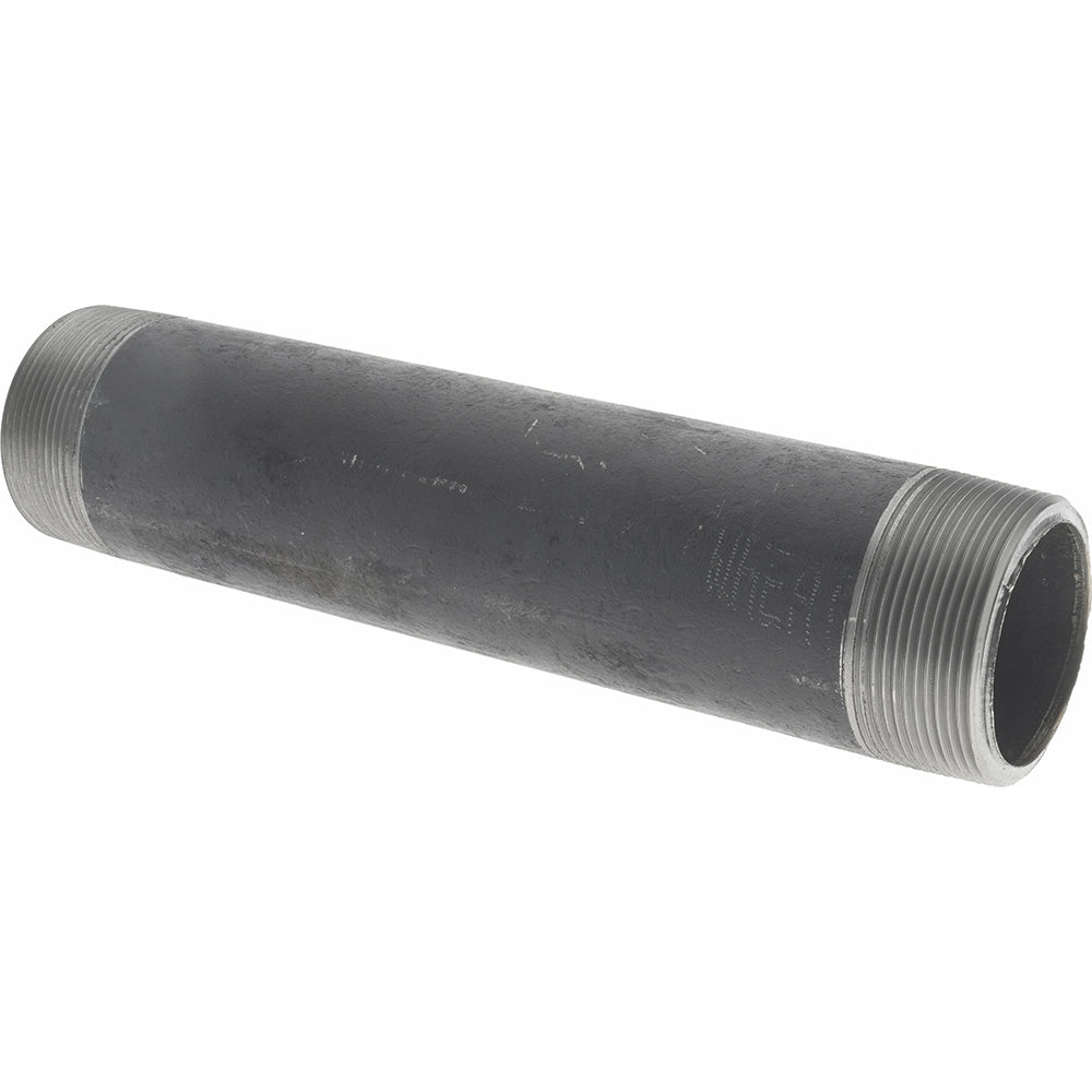 Value Collection 2254BLKBN80 Black Pipe Nipple 2" Dia x 10" Long, Schedule 80