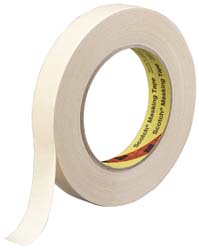 3M 7000088517 Masking Tape 3" Wide, 60 yd Long, 7.6 mil Thick, Tan