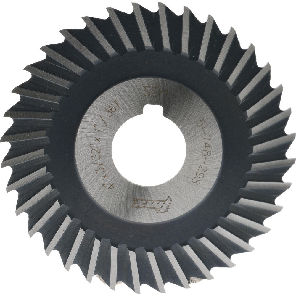 Value Collection 5-748-298 Side Chip Saw 4" Blade Dia, 3/32" Blade Thickness, 1" Arbor Hole Dia, 36 Teeth, High Speed Steel