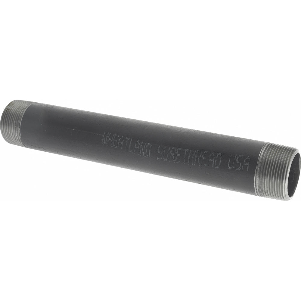 Value Collection 11/2304.8BLKBN80 Black Pipe Nipple 1-1/2" Dia x 12" Long, Schedule 80