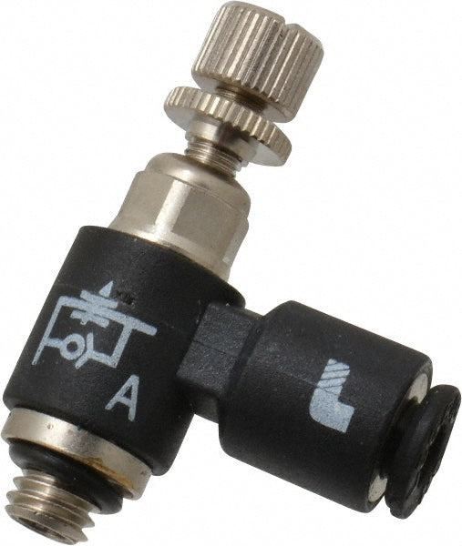 Legris 7660 53 20 Air Flow Control Valve Miniature Flow Control, Tube x UNF, 1/8" Tube OD