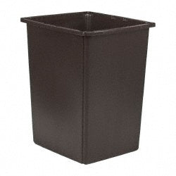 Rubbermaid FG256B00BRN Glutton Trash Can, 56 Gal, Brown, Indoor/Outdoor Plastic Waste Container