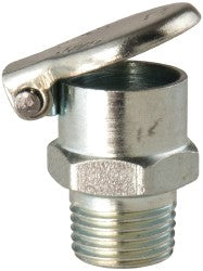 Gits 00209 1/8-27 Thread, Steel, Zinc Plated, Threaded One Piece, Low-Clearance Straight Oil Hole Cover