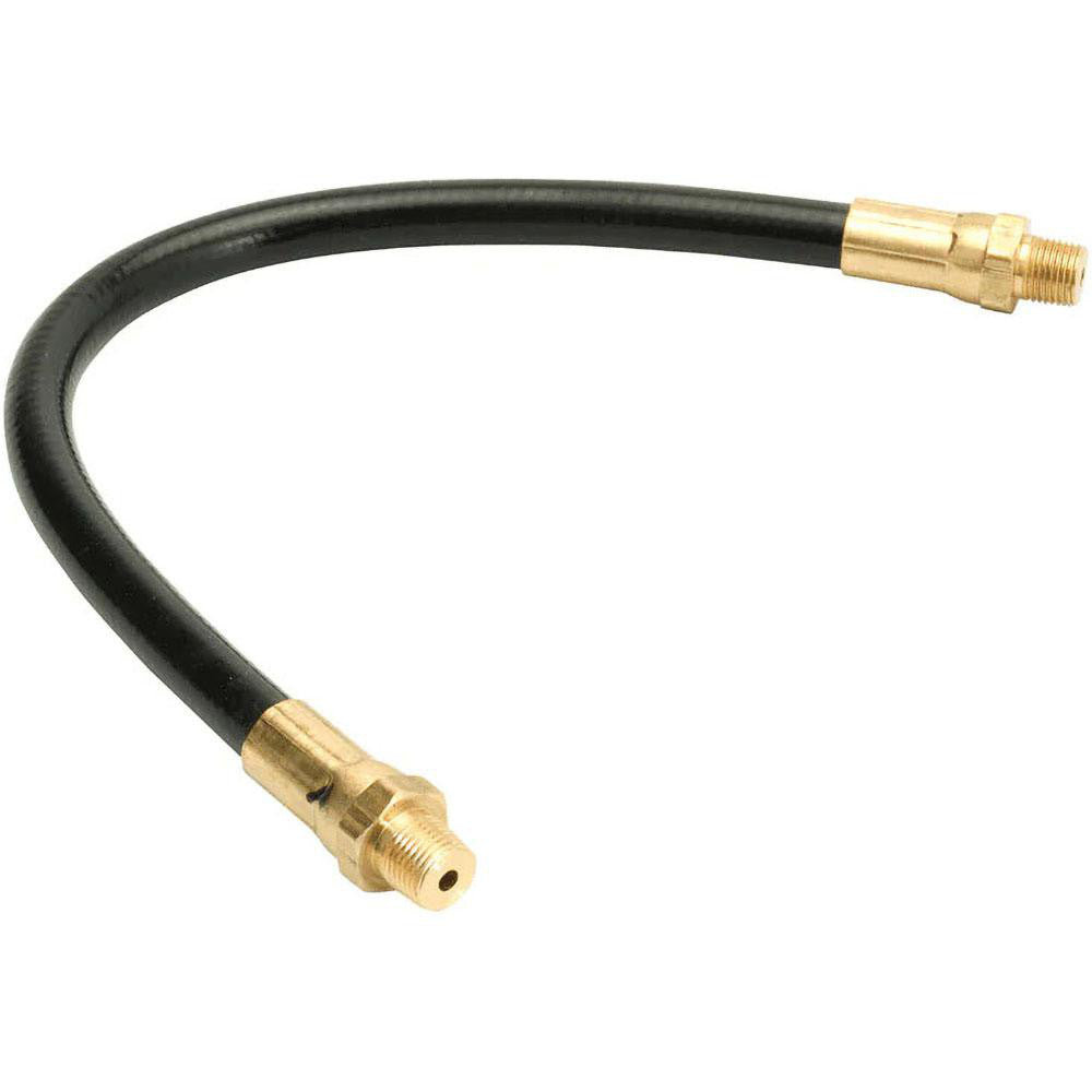Alemite B337595-A1 12" Long, 6,000 psi Operating Pressure, Thermoplastic Grease Gun Hose
