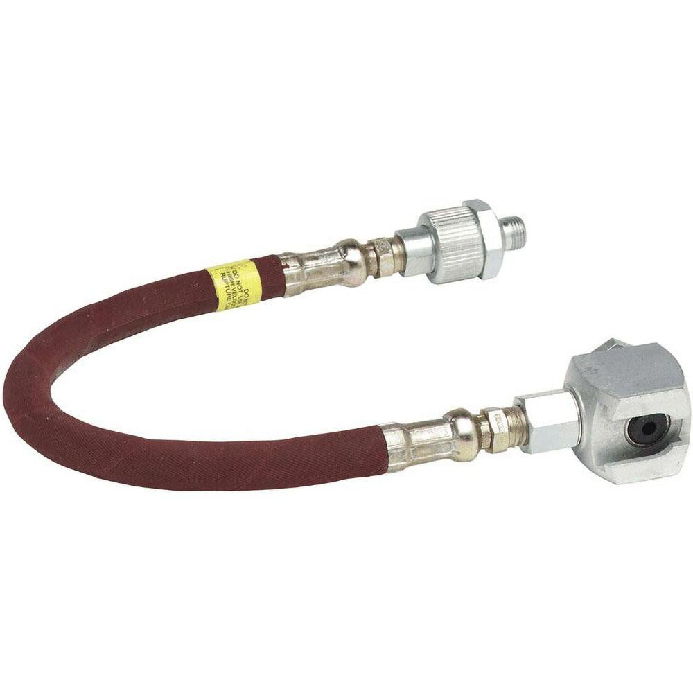 Alemite 7089 12" Long, 4,800 psi Operating Pressure, Grease Gun Hose & Coupler Assembly