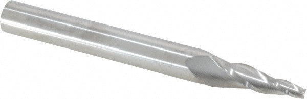 Kyocera SGS Precision Tools 32325 Tapered End Mill 7 ° per Side, 1/8" Small Dia, 1" LOC, 3 Flutes, Solid Carbide, Square End