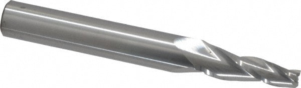 Kyocera SGS Precision Tools 32337 Tapered End Mill 5 deg Angle per Side, 1/4" Small Dia, 1-1/4" LOC, 3 Flute, Solid Carbide, Square End