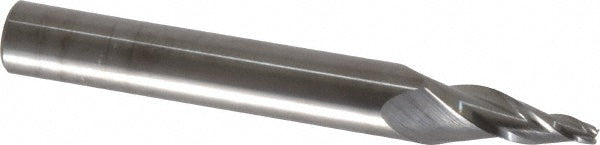 Kyocera SGS Precision Tools 32341 Tapered End Mill 10 ° per Side, 1/8" Small Dia, 1" LOC, 3 Flutes, Solid Carbide, Square End