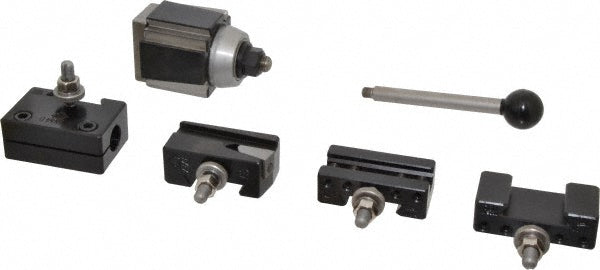 Aloris #1-BS Series AXA Tool Post Holder & Set for 0 to 12" Lathe Swing