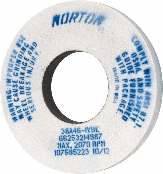 Norton 66253214987 Surface Grinding Wheel 12" Dia, 1-1/2" Thick, 5" Hole, 46 Grit, I Hardness