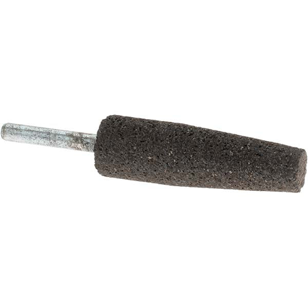 Norton 61463616457 Mounted Point 2-1/2" Thick, 1/4" Shank Dia, A1, 24 Grit, Very Coarse