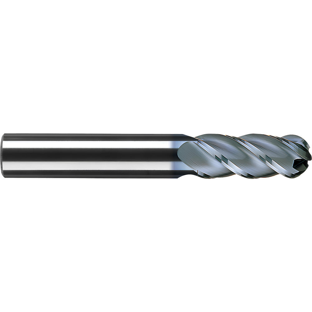 RobbJack B-440-06-A Ball End Mill 0.1875" Dia, 0.625" LOC, 4 Flute, Solid Carbide
