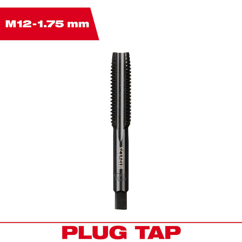 Milwaukee Tool 49-57-5158 Straight Flute Taps Tap Type Straight Flute Overall Length (Decimal Inch) 3.2500 Thread Size (mm) M12 x 1.75 Chamfer Plug Material High-Carbon Steel Coating/Finish Black Oxide