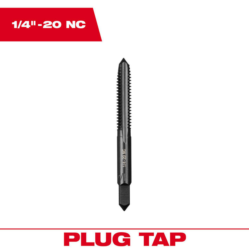 Milwaukee Tool 49-57-5134 Straight Flute Taps Tap Type Straight Flute Thread Size (Inch) 1/4-20 Overall Length (Decimal Inch) 2.5000 Chamfer Plug Material High-Carbon Steel Coating/Finish Black Oxide