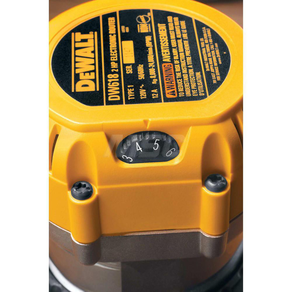 DeWALT DW618 8,000 to 24,000 RPM, 2.25 HP, 12 Amp, Fixed Base Electric Router