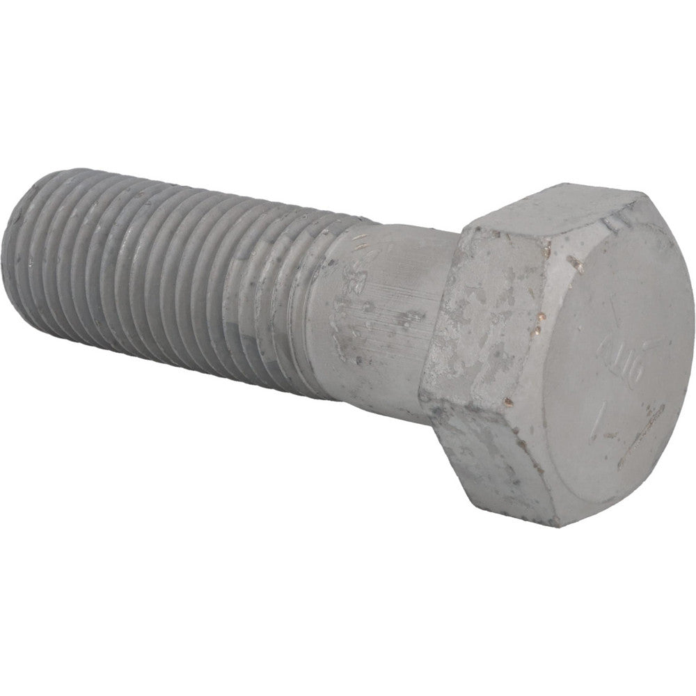 Value Collection HCI51500500G-001BX Hex Head Cap Screw 1-1/2-6, 5" Length Under Head, Grade 5 Steel, Hot-Dipped Galvanized Finish
