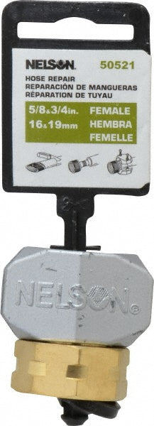 Nelson 855214-1001 Garden Hose Fitting Female, 5/8", Brass & Metal