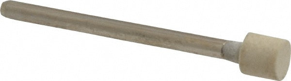 Divine Brothers B1-H Mounted Polishing Bob Cylinder Shape, 1/4" Max Dia, 1/8" Shank Dia, Wool Felt