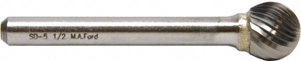 M.A. Ford 70030030 Abrasive Burr SD-51-F, 1/4" Cut Dia, Ball, Fine
