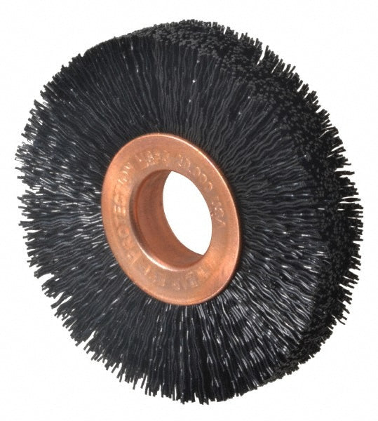 Weiler 97711 Wheel Brush 2" Wheel Dia, 3/8" Face Width, 0.0140" Wire Dia, Crimped