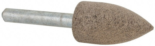 Cratex A12A80CXG 1/4 Mounted Point 1-1/4" Thick, 1/4" Shank Dia, A12, 80 Grit, Medium