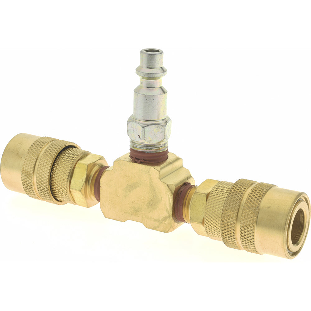 Value Collection 2652222530 Manifold 1/4" Inlet, 1/4" Outlet, 1 Inlet Port, 2 Outlet Ports, 5" OAL, 0.75" OAW