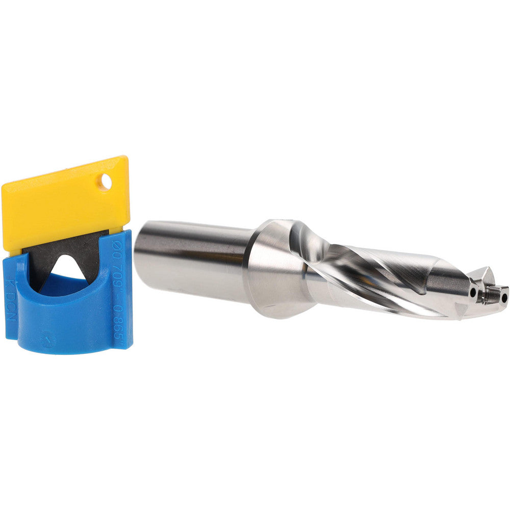 Iscar 3260098 Replaceable-Tip Drill 0.748 to 0.783" Dia, 2.24" Max Depth, 1" Weldon Flat Shank