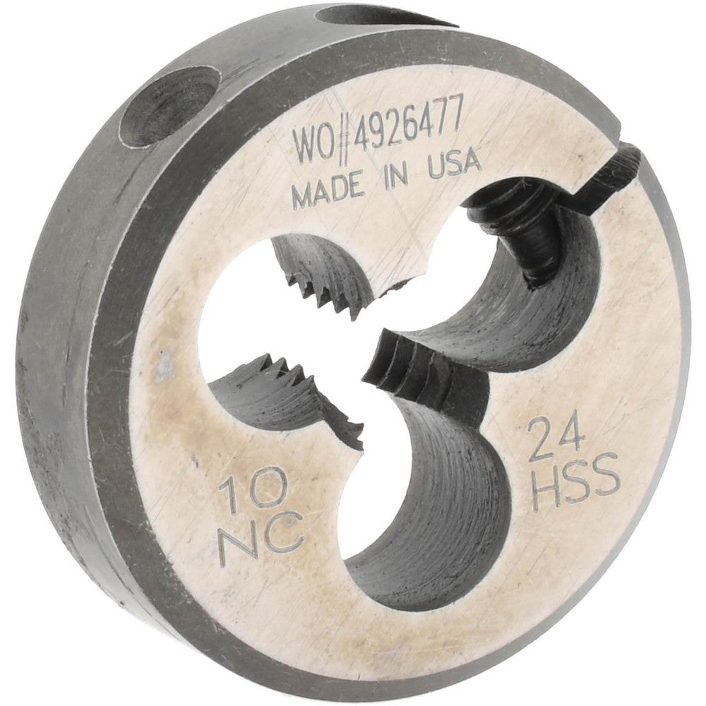 Made In USA Dies 03690518 Round Die #10-24, High Speed Steel