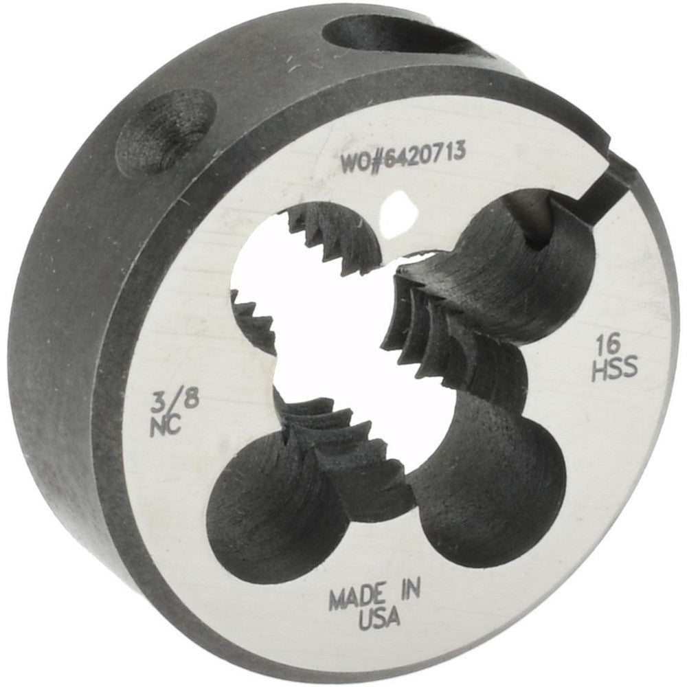 Made In USA Dies 03693157 Round Die 3/8-16, 3/8" OD, High Speed Steel