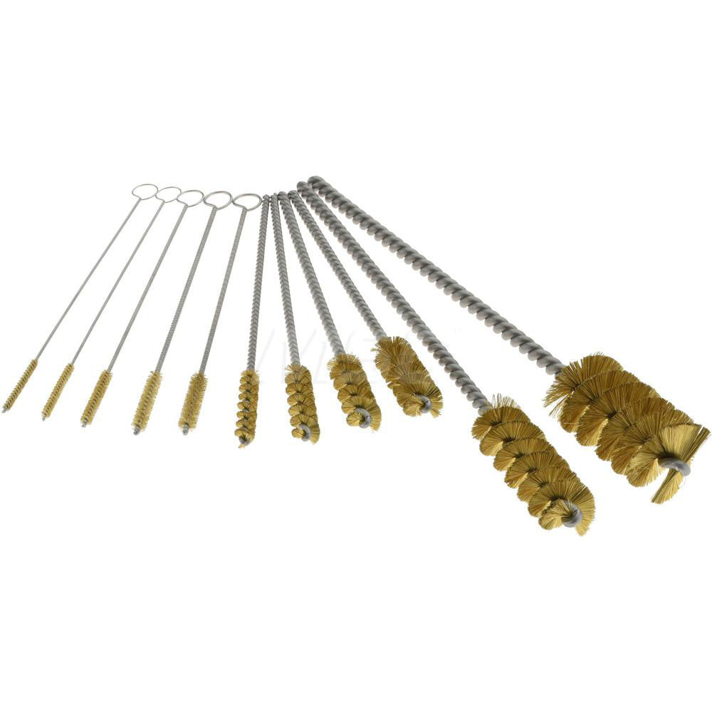 Pro-Source 08042 Scratch Brush Set Brass, 1/2, 1/4, 3/4, 3/8 & 5/16" Trim Length