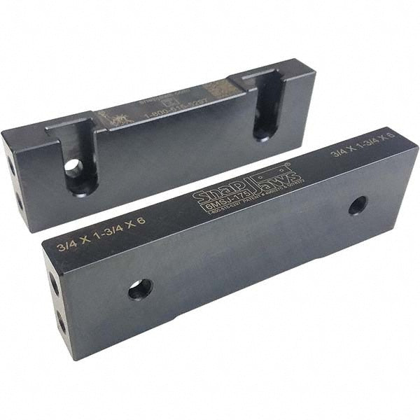Snap Jaws 6MSJ-175 Vise Jaw 6.00" Wide, 1-3/4" High, 0.7500" Thick, Flat